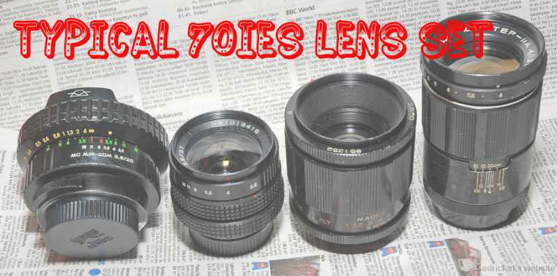 Typical lens set